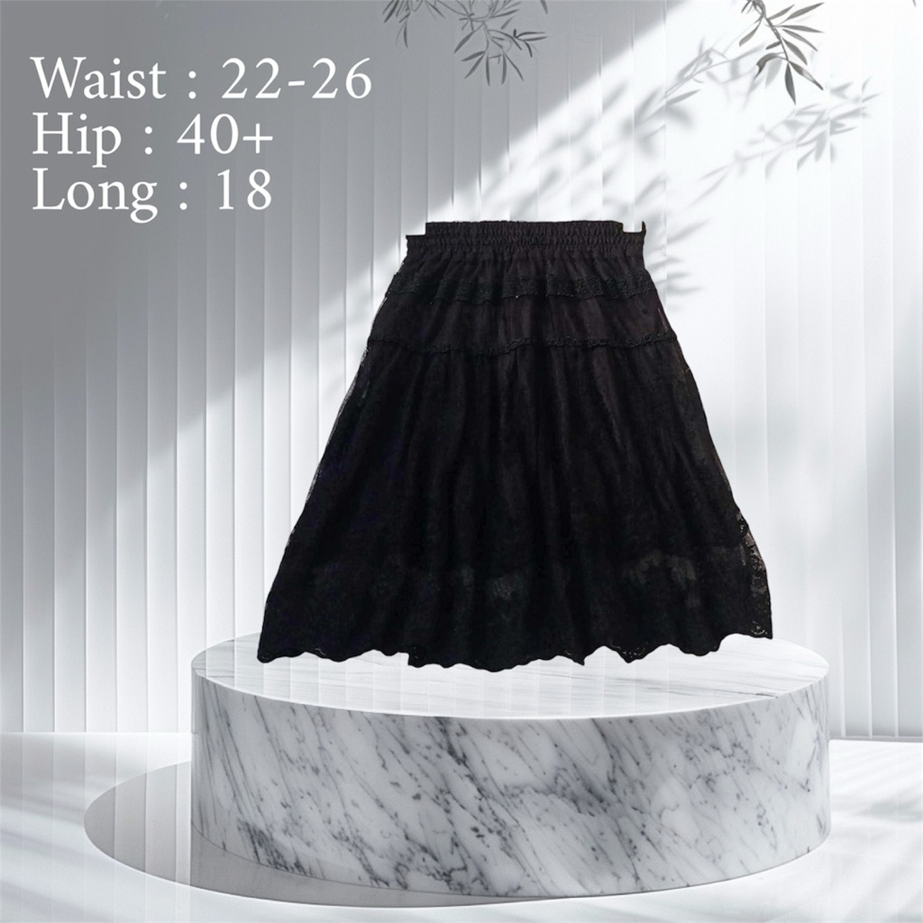 Axes femme กระโปรงลายลูกไม้สุดสวยยย