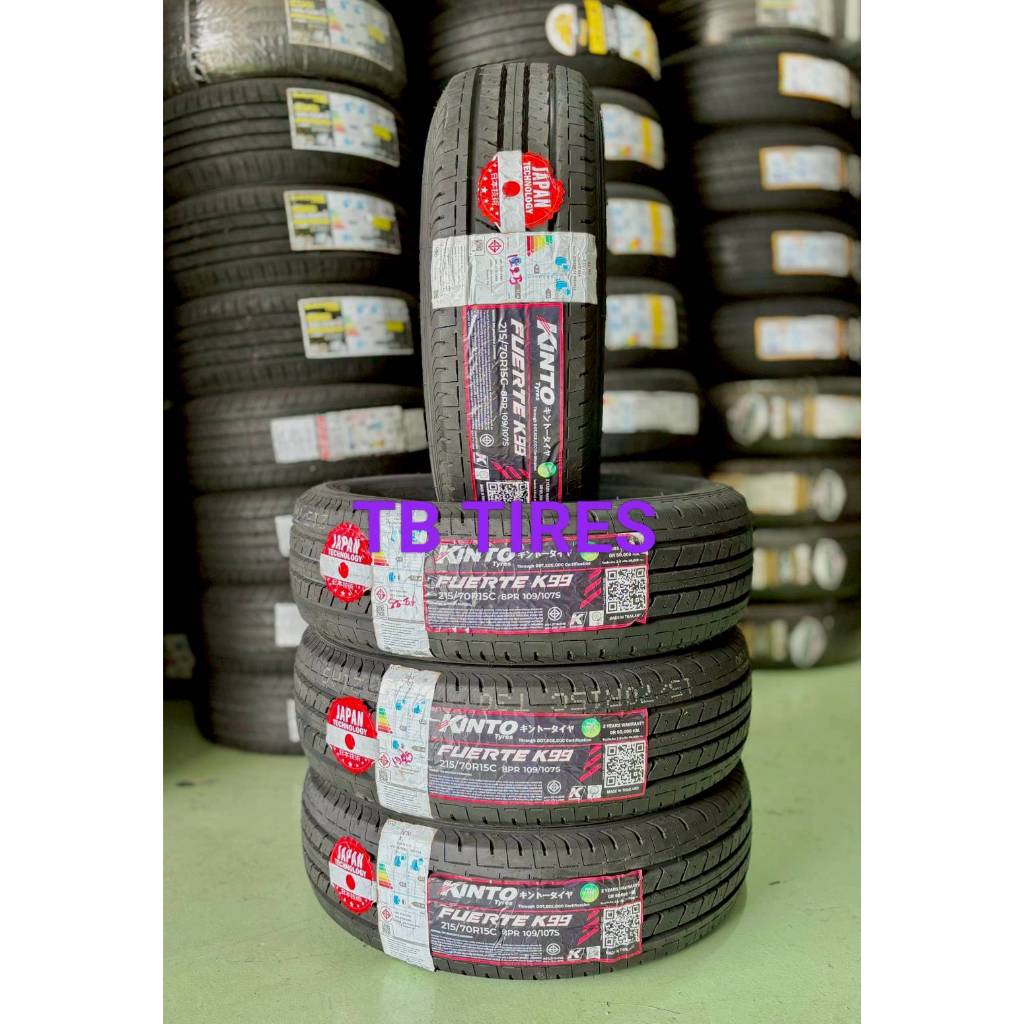 ยางรถยนต์ 215/70R15 8PR FUERTE K-99 109/107S // KINTO (ยางใหม่ปี 2025)