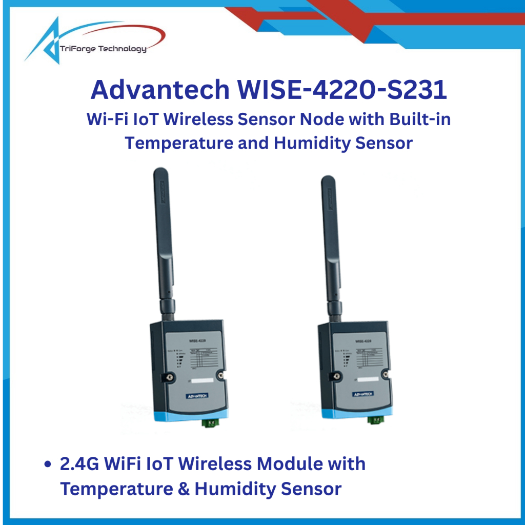 Advantech WISE-4220-S231 Wi-Fi IoT Wireless Sensor Node with Built-in Temperature and Humidity Senso