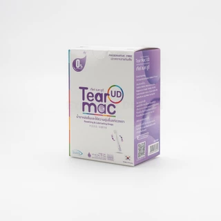 (1กล่อง 30 หลอด) Tear Mac UD น้ำตาเทียม น้ำยาหล่อลื่น รายวัน อ่อนโยน ปราศจากสารกันเสีย ล็อตใหม่ 2027