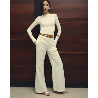 AOP Archive - Soft Contour Long-sleeve Top เสื้อแขนยาว ผ้ายืด คอปาด