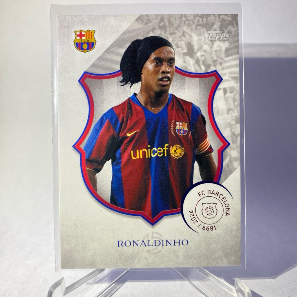 การ์ดนักฟุตบอล Ronaldinho,  Barcelona, 125 LEGACY, TOPPS 2025