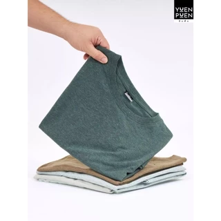 YuenPuen ยืนพื้นเสื้อยืดคอกลม 30 สี ไม่ยืด ไม่ย้วย เสื้อสีพื้น ผ้าCotton ผสม Polyester ผ้านุ่ม