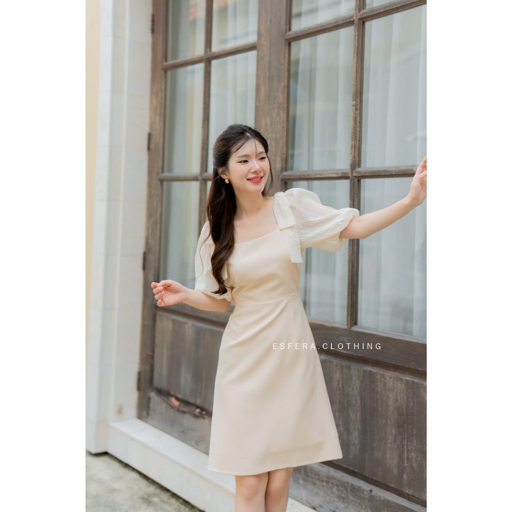 ES-DR25-11 Beau Cuty Dressเดรสออกงาน เดรสน่ารัก รูปที่ 3