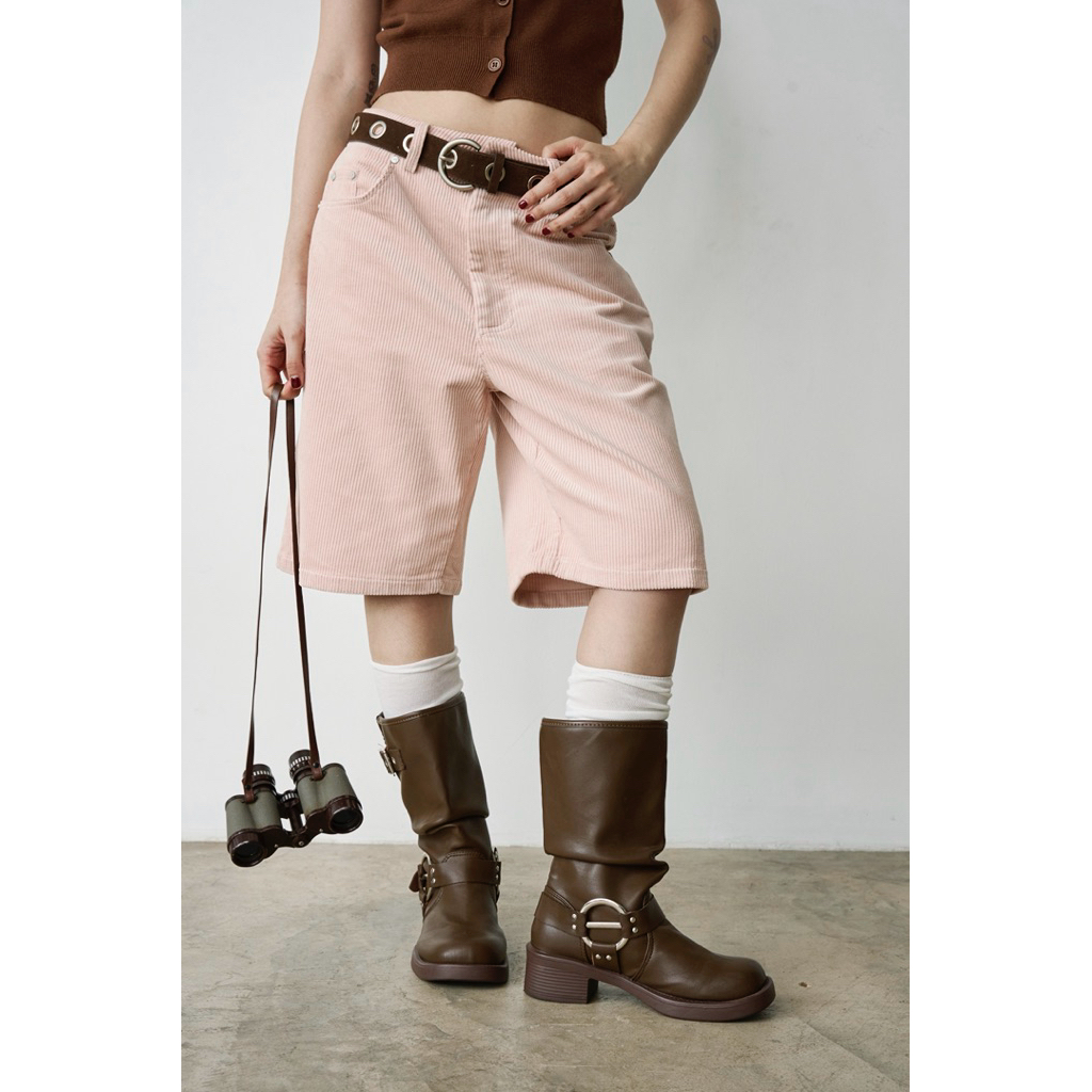 AMUSE BKK - Teddy Jorts กางเกงจอร์จผ้าลูกฟูก ใส่ได้แบบ unisex