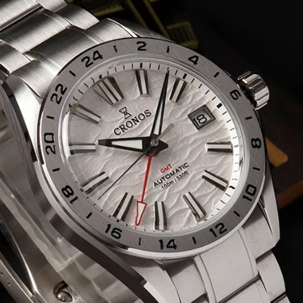 [Pre-order][ออโต้] Cronos L6029M Evolution 9 GMT Watch 39MM BGW9 AR Dome Sapphire NH34 100M