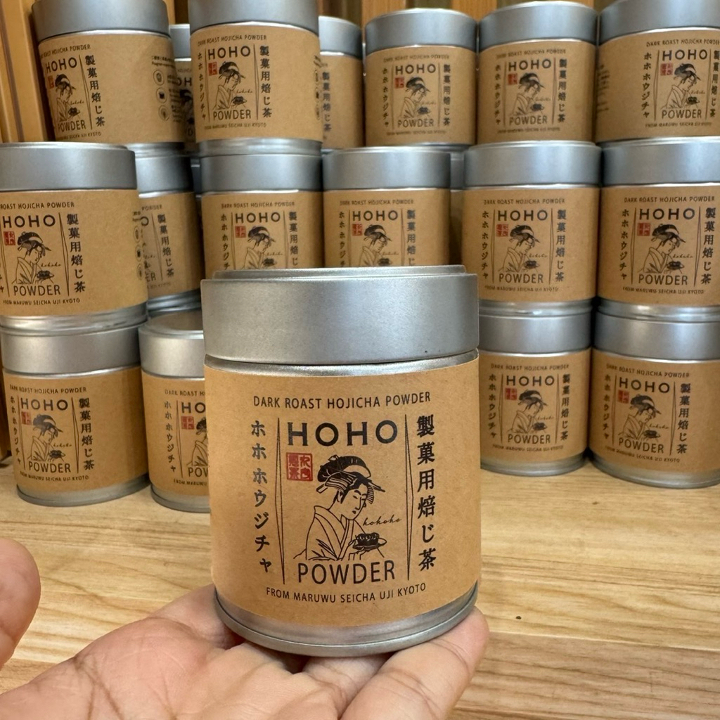 ‼️ร้านนี้ถูกที่สุด‼️HOHO Premium Hojicha Powder รสชาติอูมามิและกลิ่นหอม โทนออกดาร์คช็อค ถั่วคั่ว มีค
