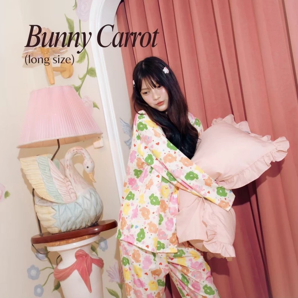 ชุดนอน Nemuri Pajama ชุดนอนน่ารัก ผ้าไหมอิตาลี เบา ใส่สบาย ลายน่ารัก ฟรีไซส์ thumbnail 5