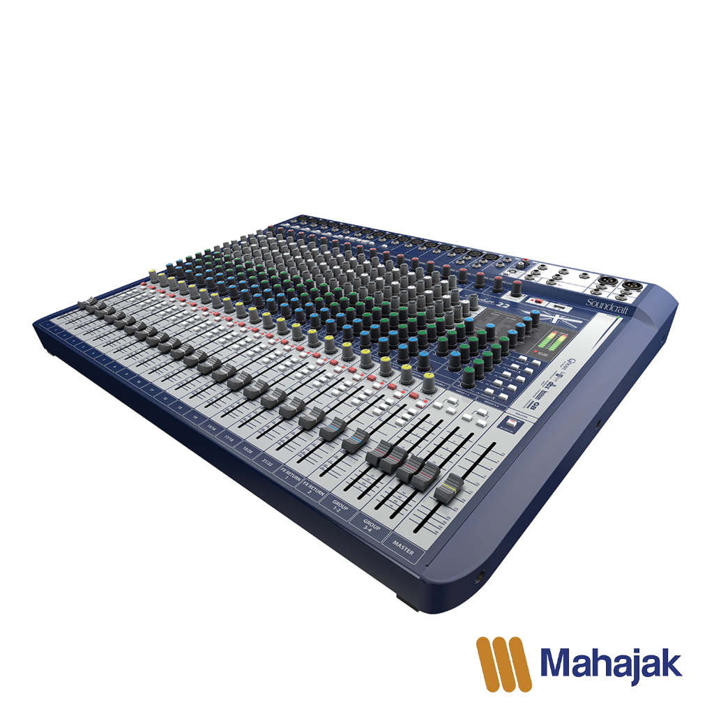 Soundcraft Signature 22 Analog Mixer 22-Channel มิกเซอร์สีดำ