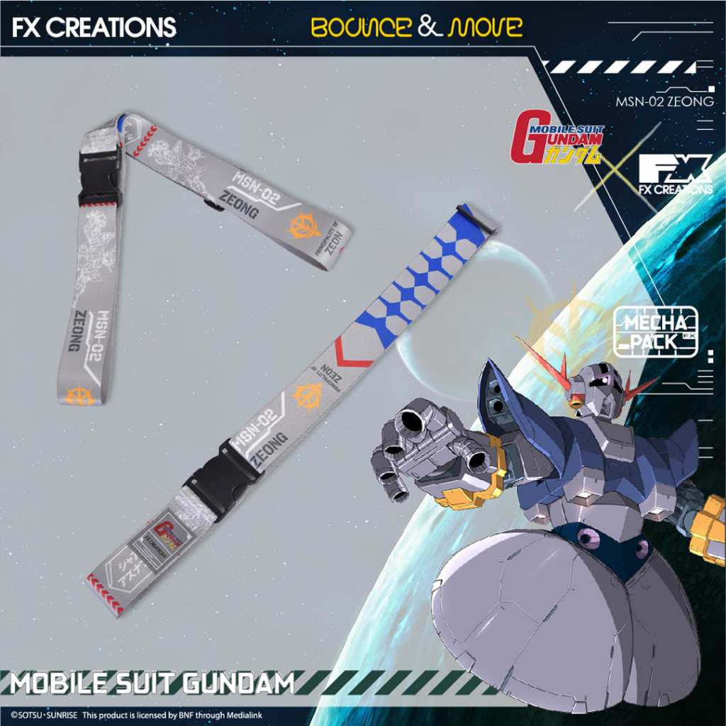 6953078746704 FX Creations x MSN-02 ZEONG GUNDAM – LUGGAGE STRAP