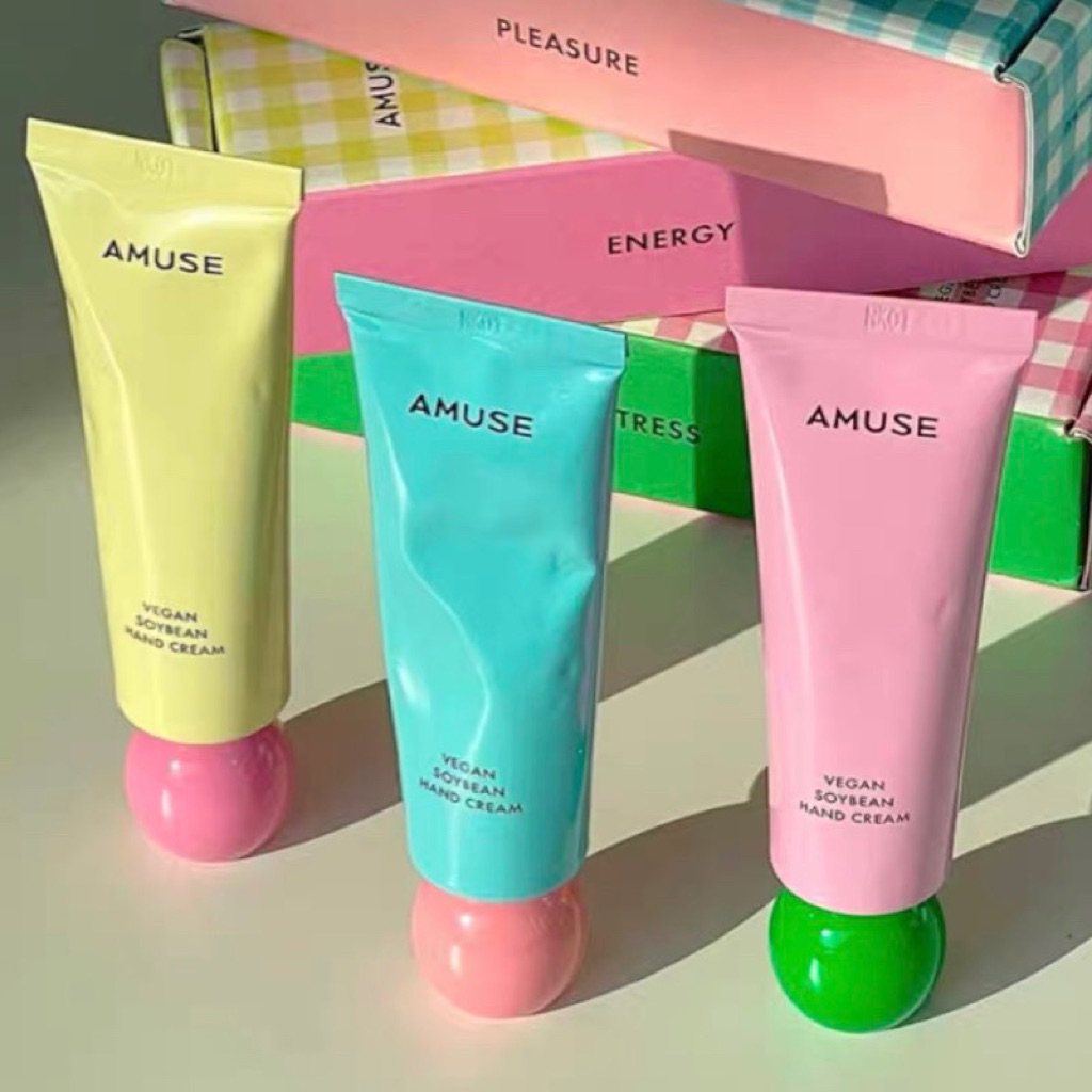 แท้💯% Amuse Vegan Soybean Hand Cream 50mL ครีมบำรุงมือถั่วเหลือง สูตรวีแกน