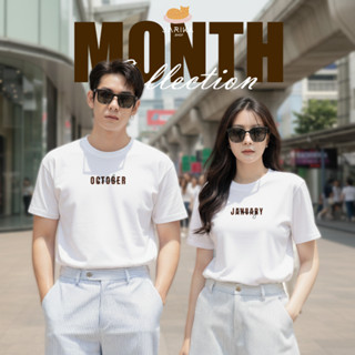 Jarikashop - เสื้อยืดลาย Month ( งานป้าย.. Jarika ) ( จ196 )