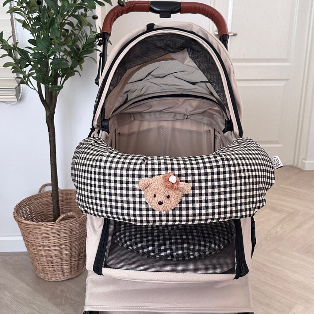 Limited Edition🌷🧸momo mori | Collection Teddy - เบาะหุ้มขอบรถเข็น / เบาะรองนั่งในรถเข็นสัตว์เลี้ยง*สินค้าจำหน่ายแยกชิ้น*