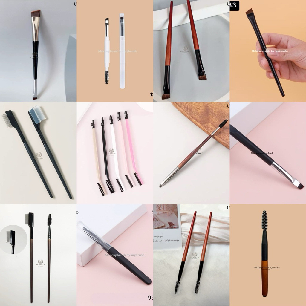 (ส่งด่วน) Makeupbrush ร้านไทยแท้ รวมแปรง เขียนคิ้ว ปัดคิ้ว Eyebrow brush