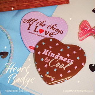 Heart Badges เข็มกลัดหัวใจ (Girlie Kit Col.) - SM,PLS!