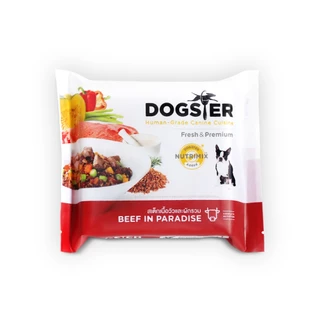 x 6 ชิ้น (ซื้อ 10 แถมฟรี 1) ส่งด่วนกทม.⚡6 ชิ้น DOGSTER FRESH ด็อกสเตอร์ เฟรช ขนาด120g. อาหารมื้อหลักสุนัข/อาหาร