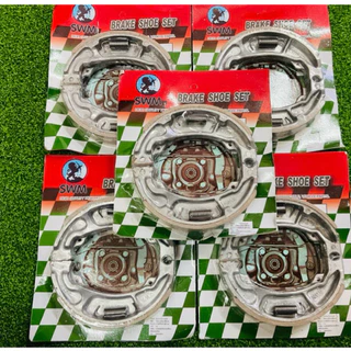 ผ้าเบรคหลัง ราคา5คู่ แท้SWM PCX150 PCX160 Click125, 150 GIORNO+ LEAD SCOOPY ZOOMER-X ICON ผ้าดรัมเบรคหลัง