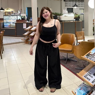 กางเกงขากระบอก กางเกงขายาว ผ้าไมโคร มีไซส์ M-XL สาวอวบใส่ได้ เอวยางยืด รุ่น กางเกงไมโคร Micro