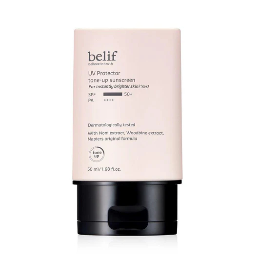 📌พร้อมส่ง ของแท้💯 belif Uv Protector Tone-Up Sunscreen 50ml / SPF+50 / PA++++ กันแดดโทนอัพ 🩷🎪☀️