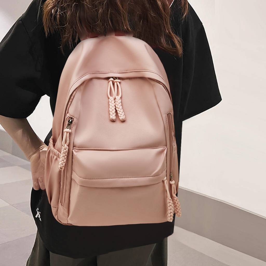 FOXER กระเป๋าเป้ผู้หญิง กระเป๋าผ้าแคนวาสเรียบง่ายแบบลำลอง กระเป๋าเดินทางสำหรับแล็ปท็อป - รูปที่ 5