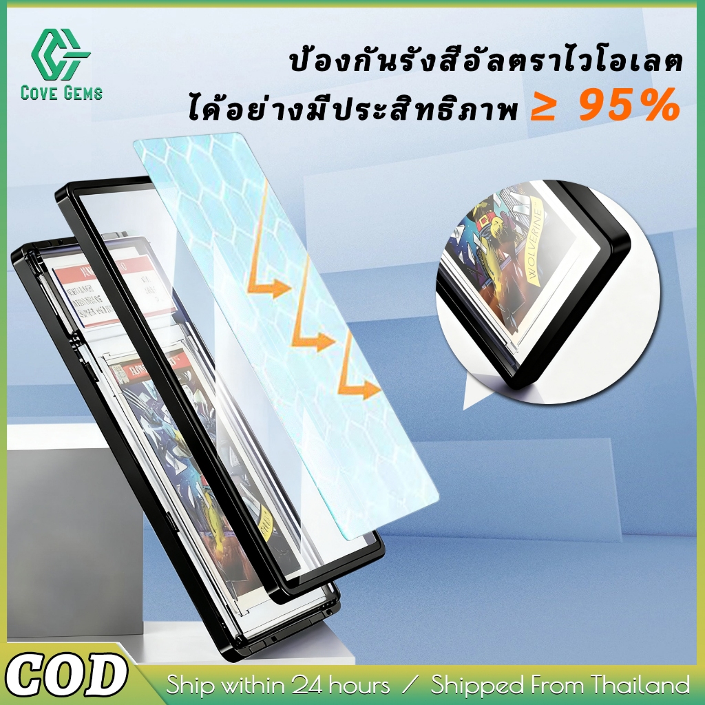 35PT-ป้องกันการ์ด PSA/CGC Graded เคส – Aluminium Magnetic สำหรับ PSA Slats กรอบแม่เหล็ก UV Protectio