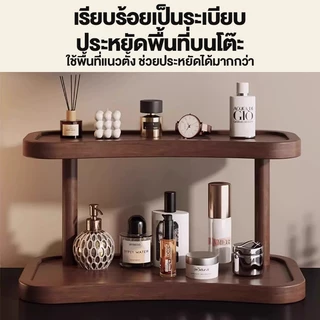 🐼 ชั้นวางของบนโต๊ะ ชั้นวางโต๊ะบูชา ชั้นวางของอเนกประสงค์ ไม้ไผ่ แบบ2ชั้น ประหยัดพื้นที่ ติดตั้งง่าย สไตล์มินิมอล