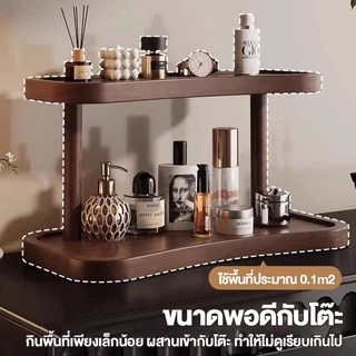 🐼 ชั้นวางของบนโต๊ะ ชั้นวางโต๊ะบูชา ชั้นวางของอเนกประสงค์ ไม้ไผ่ แบบ2ชั้น ประหยัดพื้นที่ ติดตั้งง่าย สไตล์มินิมอล
