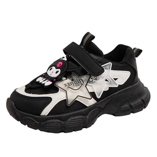 สินค้าจัดส่งในไทย รองเท้า คุโรมิ เป็นรองเท้ากีฬาและลำลองสำหรับนักเรียนหญิงสีม่วงน่ารักสวยงาม รหัส T 1