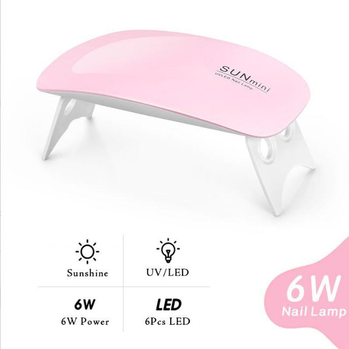 （ส่วนลดสุดคุ้ม）รุ่นใหม่ปี 2025 เครื่องอบเล็บเจล SUN Mini ขนาดกะทัดรัดแต่ทรงพลัง พกพาสะดวก UV/LED 6W - รูปที่ 2