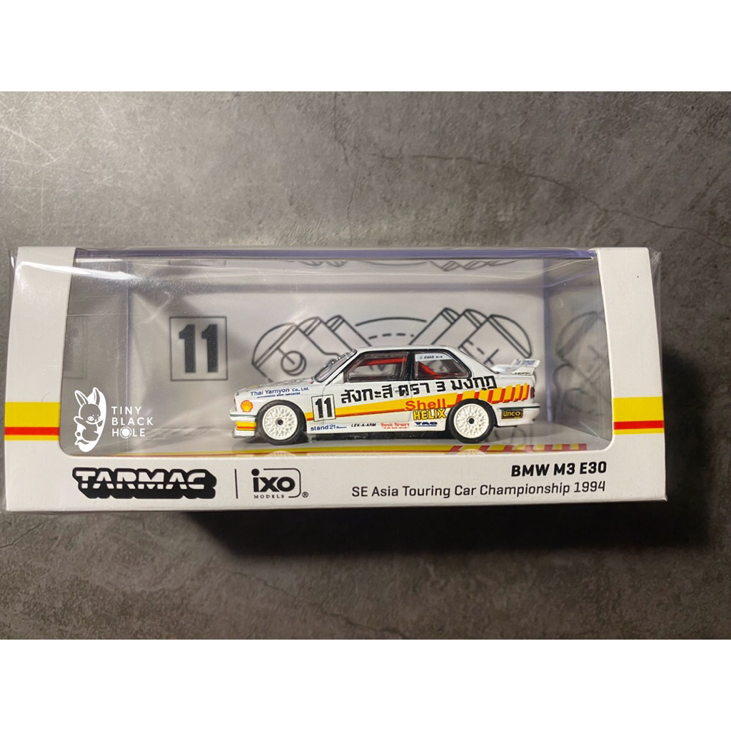 Tarmac (1/64) BMW M3 E30 #11 White Exclusive Thailand South East Asia Touring Car Championship 1994 
