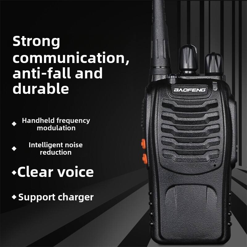 BT-888S วิทยุสื่อสาร (2เครื่อง)0.5W อุปกรณ์ครบชุด ไม่ต้องขอใบอนุญาต พร้อมแบตเตอรี่ ส่งไกลสุดได้ 1-5กิโลเมตร IP54กันน้ำ