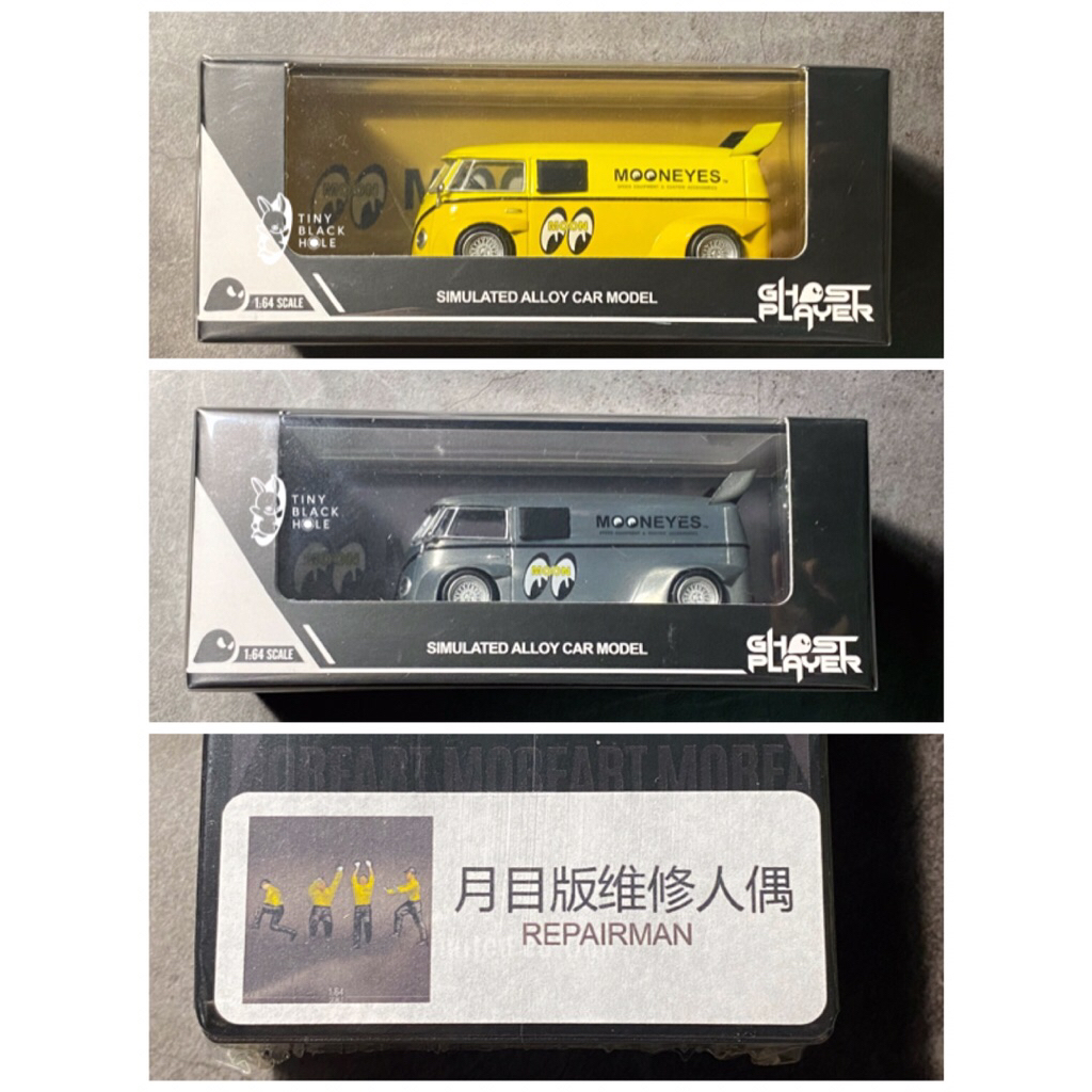 [set 3 อย่าง] Ghost Player (1/64) VW T1 Van x Mooneyes Modelcar