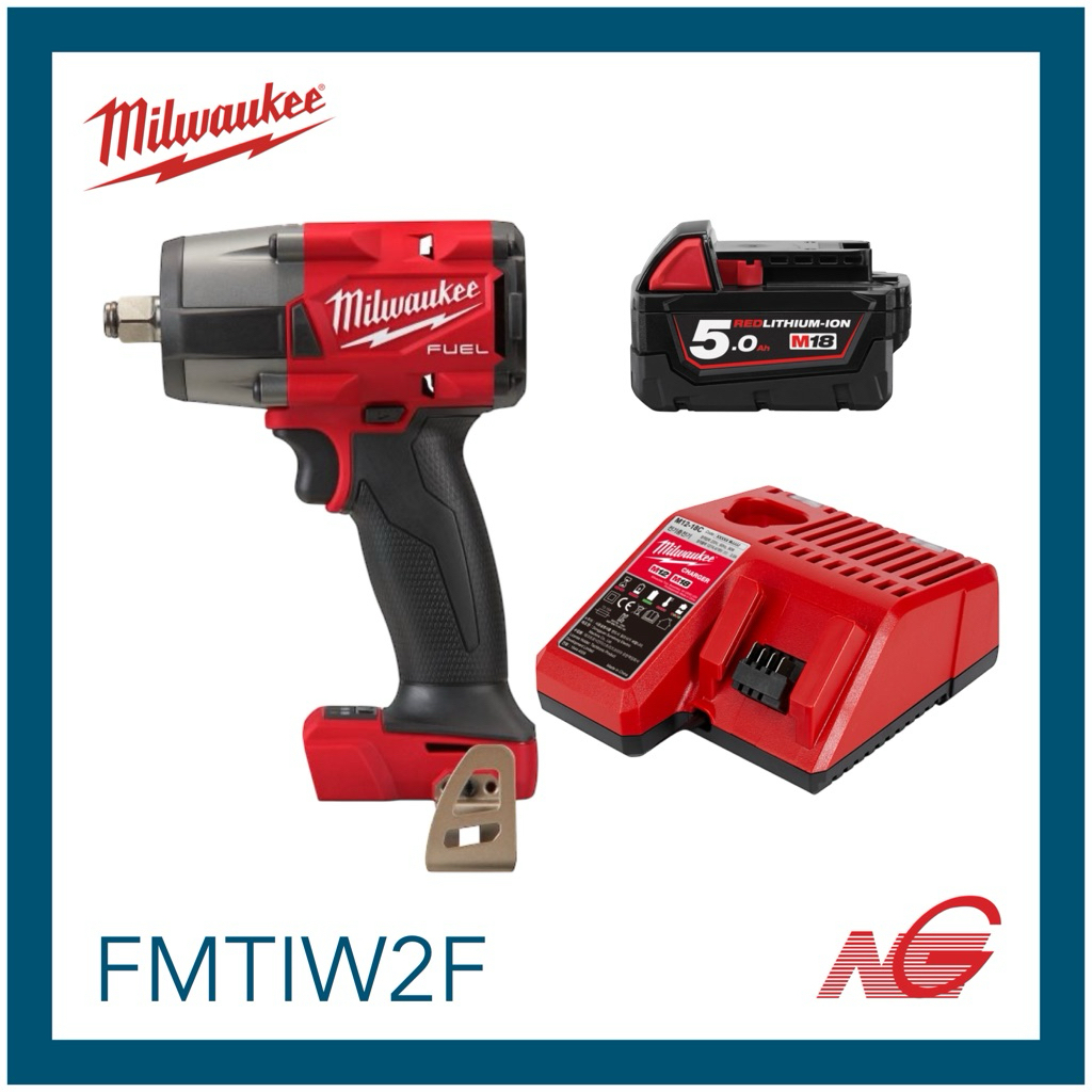 MILWAUKEE มิลวอกี้ บล็อกกระแทกไร้สาย 18 โวลต์ 1/2" มิดทอร์ค M18 FMTIW2F12-0X0