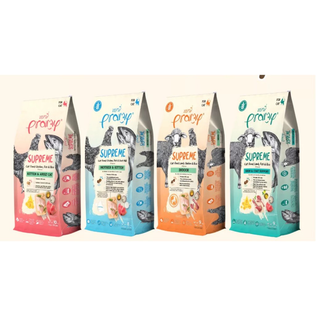 อาหารแมว Pramy ขนาด 8-10Kg