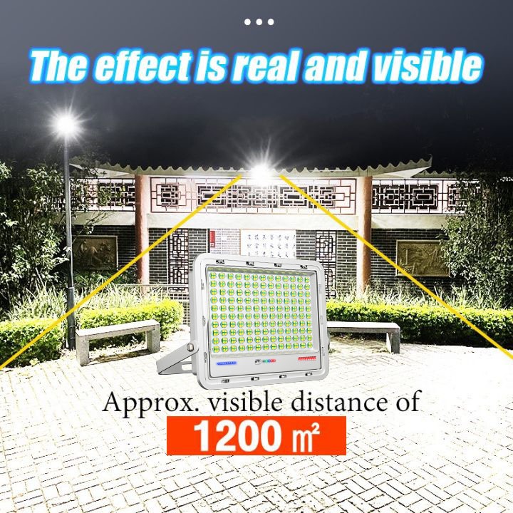 ไฟโซล่าเซล โซลาร์เซลล์ 500000W Solar Light ไฟสปอตไลต์แผงโซลาร์เซลล์กันน้ำ ไฟกลางแจ้ง รีโมทคอนโทรลไฟ ราคา ถูกที่สุด ดีลบีเคเค แกลเลอรีภาพที่ 2