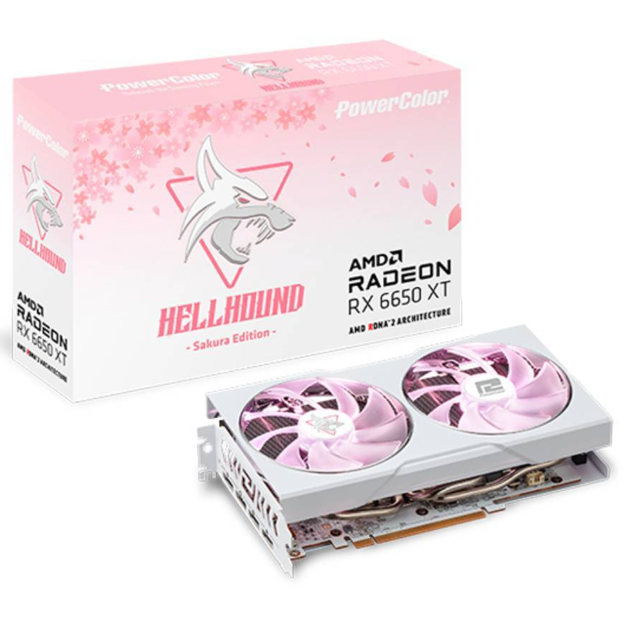POWER COLOR AMD HELLHOUND SAKURA RX6650XT 8GB GDDR6