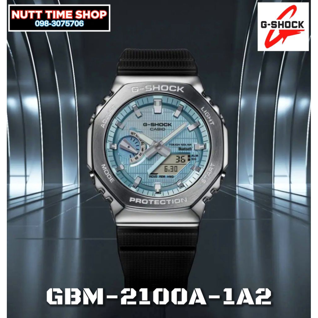 G-Shock มือ1CMGรุ่น 🩶GMB-2100A-1A2🩵บลูทูธ