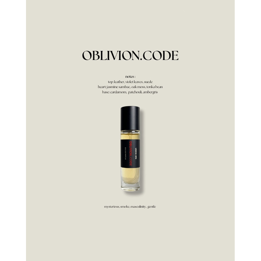 OBLIVION.CODE EAU DE PARFUM 15ML