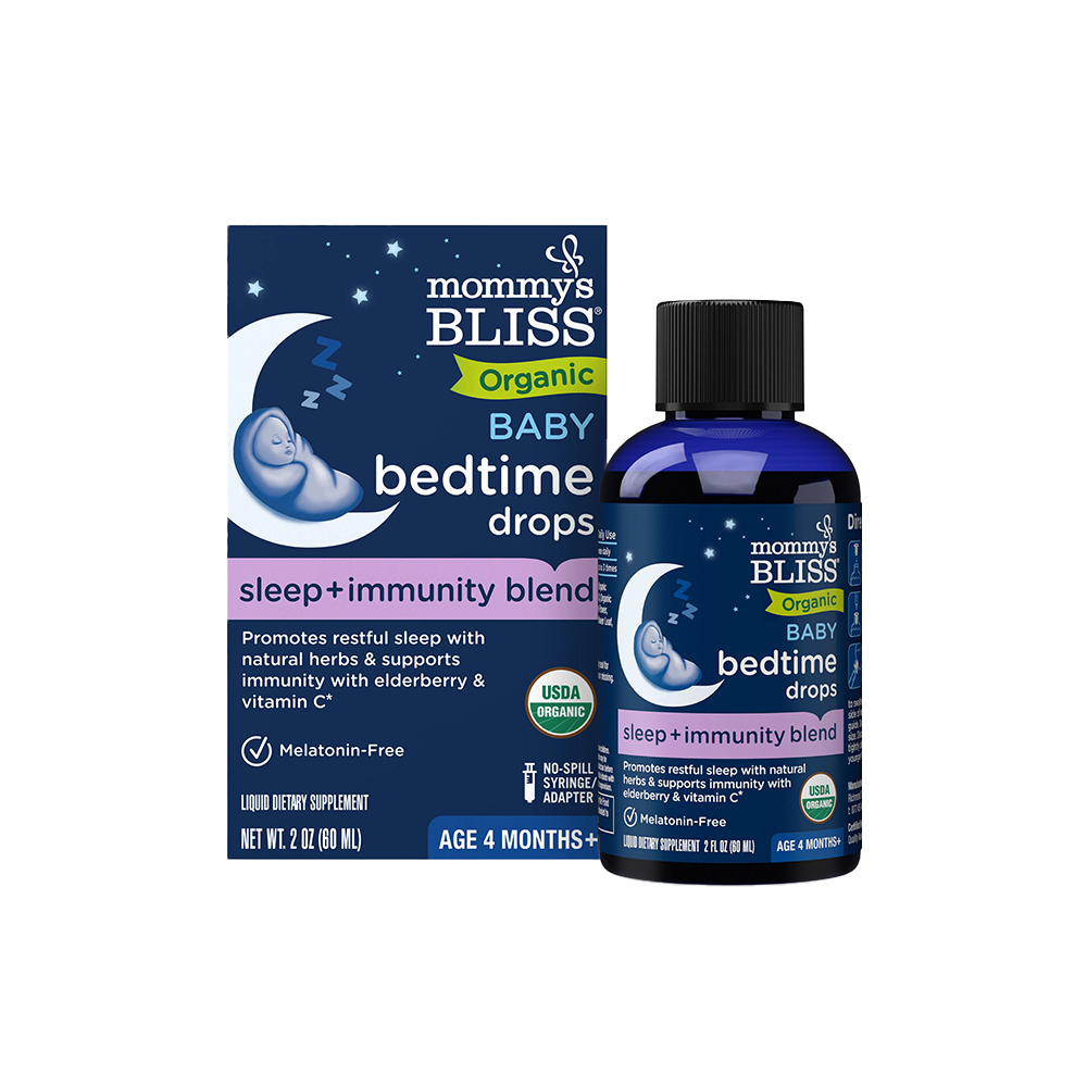 Organic Baby Bedtime Drops – Sleep + Immunity Blend