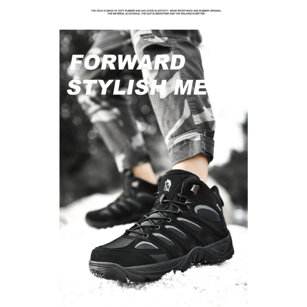 รองเท้ายุทธวิธี หุ้มข้อ กันน้ำ รุ่น 588 สีดำ สีทราย เบอร์ 39 - 47 Tactical Boots, Ankle-High, Waterproof, Model 588 - รูปที่ 5