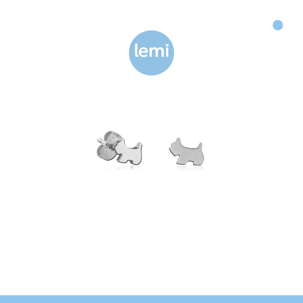 Lemi ต่างหูเพื่อผิวแพ้ง่าย Doggo Surgical Steel