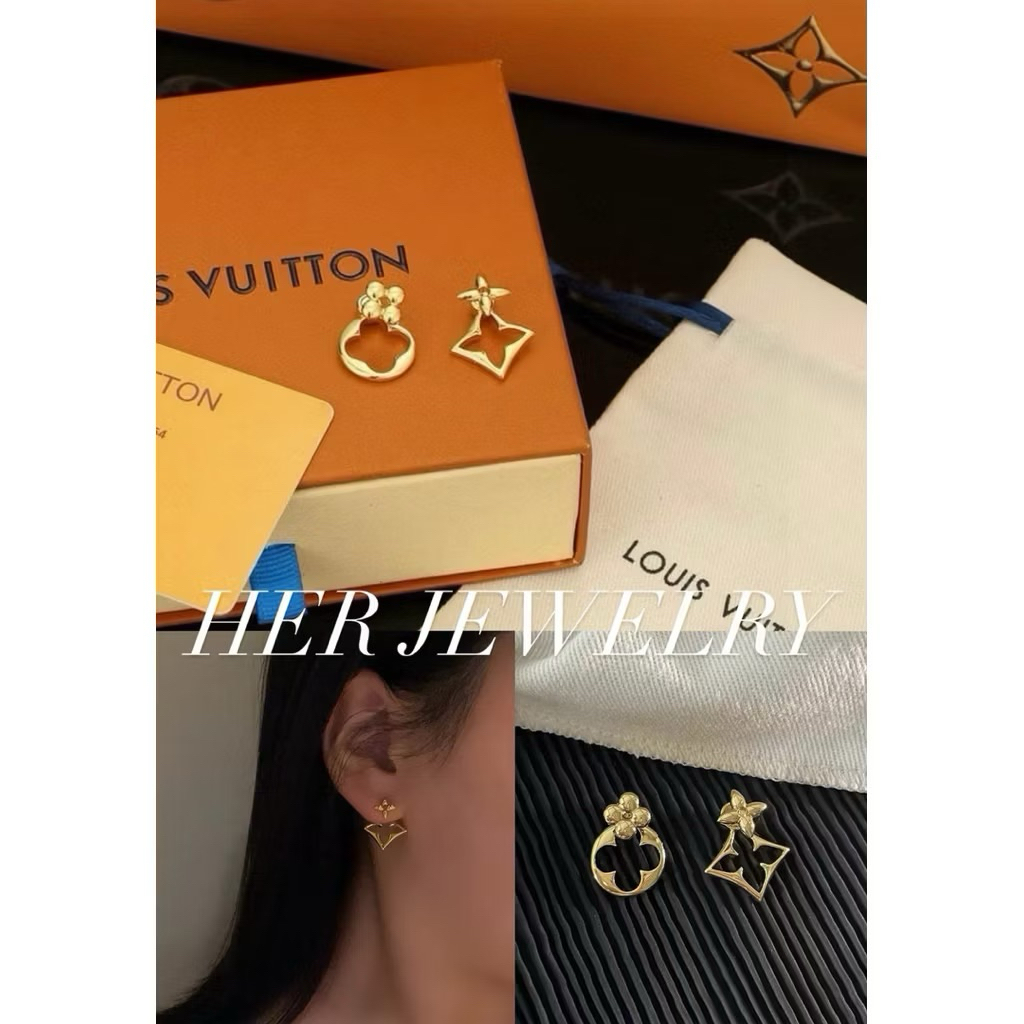 ❌พร้อมส่ง ส่งไว❌ ต่างหู L Collection (สีทอง)