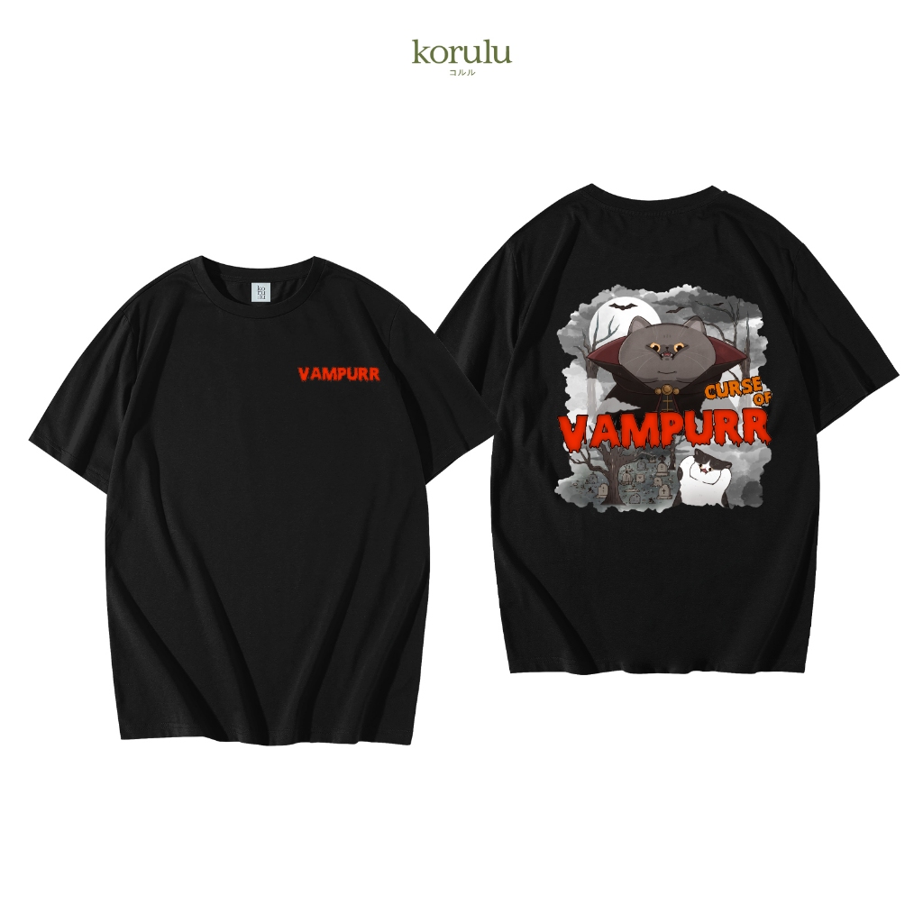 korulu Vampurr | Unisex Basic T-Shirt เสื้อยืดสกรีนลาย คอตตอน Cotton USA นู๊มมม ทน สู้ทุกความร้อน