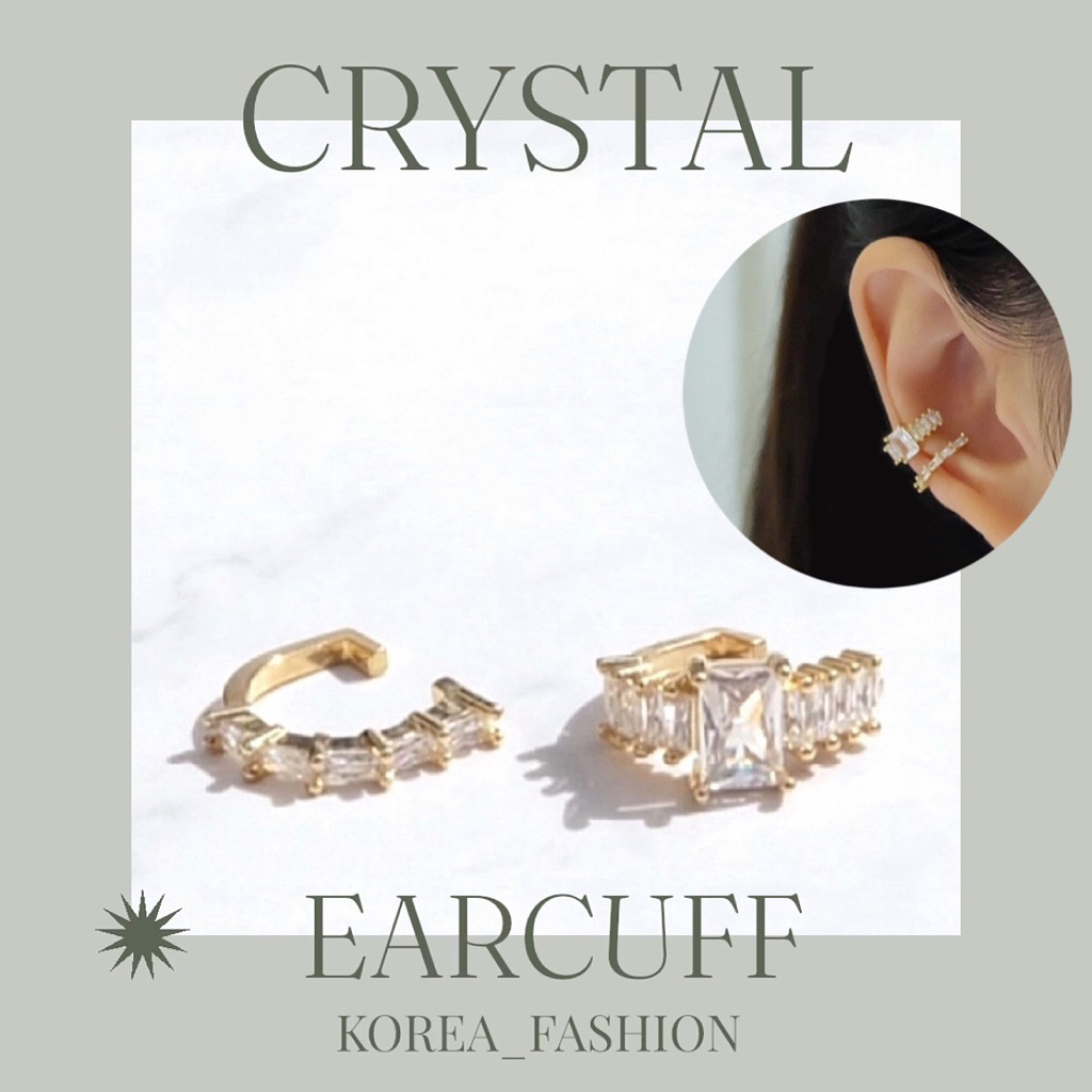 ✨Crystal earcuff set 2 ชิ้น