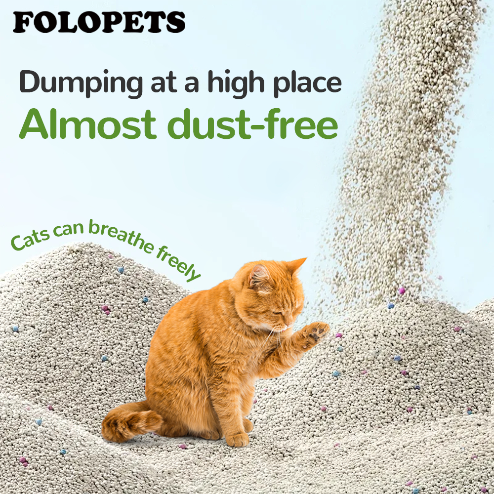 FOLOPETS ทรายแมว 10L 7.5kg ดูดซับไว กลบกลิ่นได้ดีมาก ทรายแมวเบนโทไนท์ ทรายแมวเต้าหู้ Tofu ทรายแมวเบนโทไนท์（9 กลิ่น） รูปที่ 4