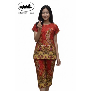 ชุดอาม่า ชุดเสื้อ+กางเกง เนื้อผ้ายืดผ้านิ่ม ใส่สบาย เสื้อ-แข…