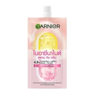 [ซอง] Garnier Dry Touch Cream การ์นิเย่ ดราย ทัช ครีม (วิตามินซี/ไนอาซีนาไมด์/ซาลิไซลิค) 7 ml.