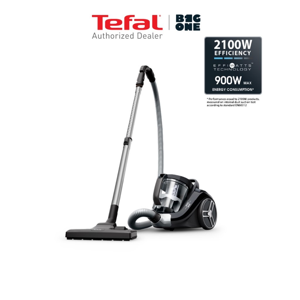TEFAL เครื่องดูดฝุ่น แบบกล่องเก็บฝุ่น รุ่น TW2947EA สีขาว จุ 1.2L  และ  รุ่น TW4B75EA สีดำ จุ 2.5L