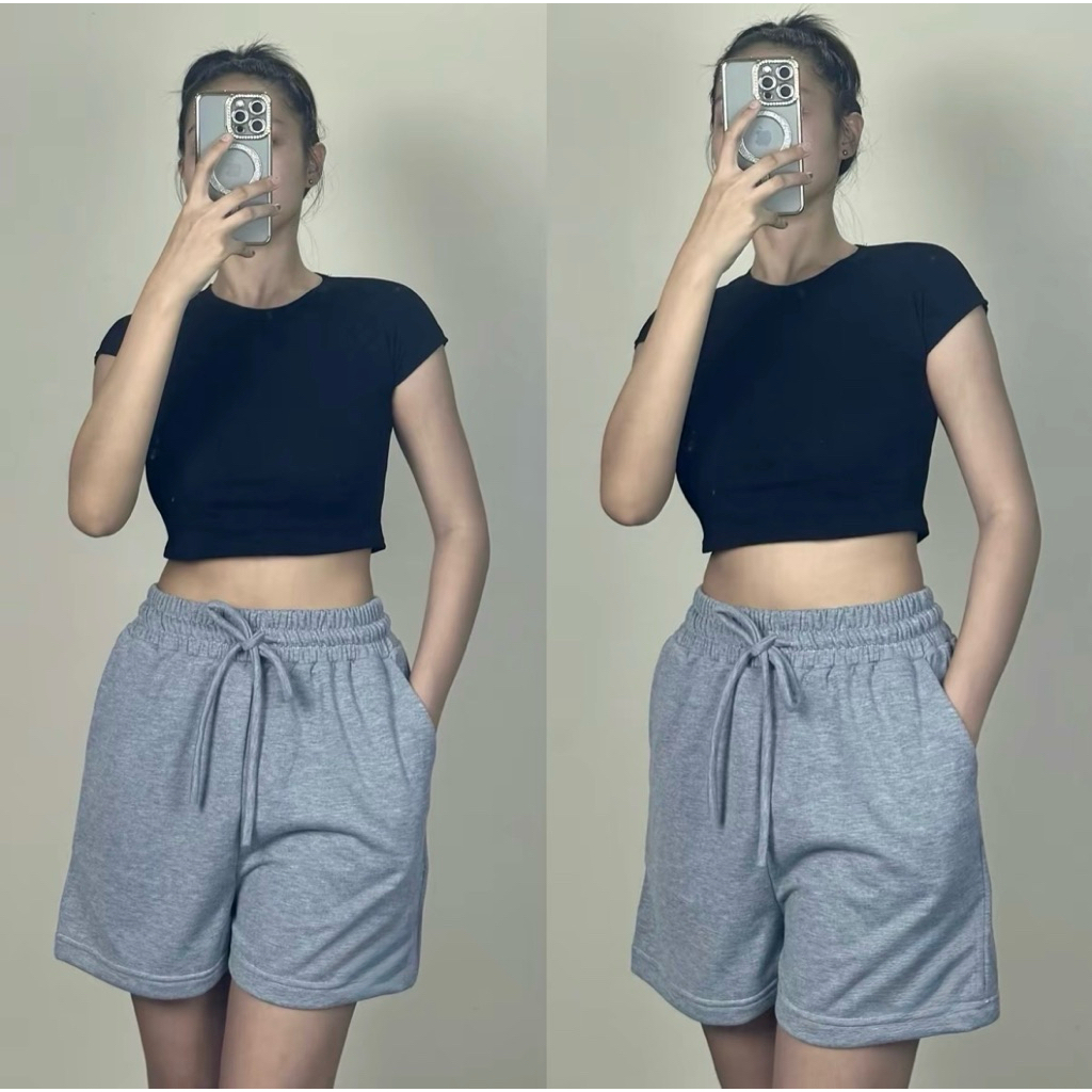 [ClassicShorts] กางเกงขาสั้นคลาสสิก เรียบง่าย ผ้าเกล็ดปลาพรีเมี่ยม ใส่สบาย มี2ไซส์ สาวอวบใส่ได้ unisex