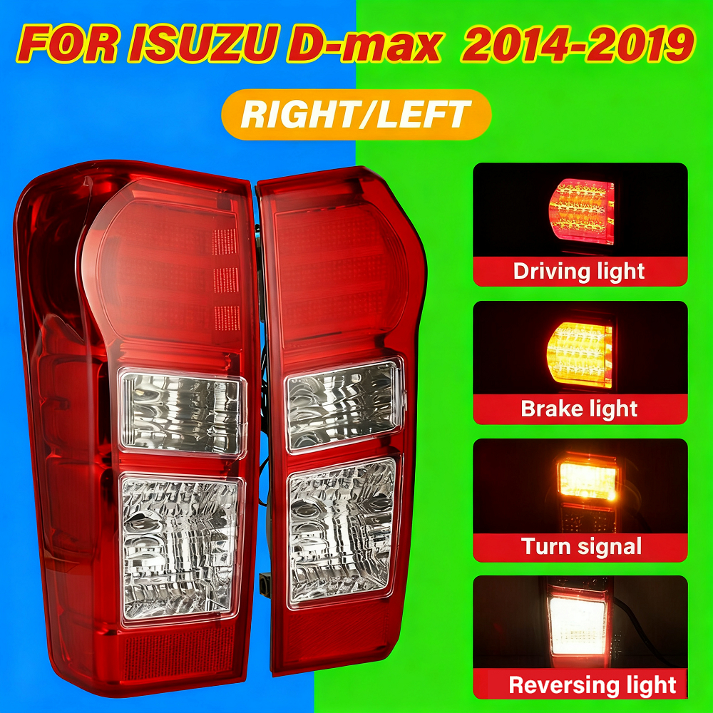 Car's part ไฟท้าย ISUZU DMAX ปี 2012-2018 ทุกรุ่น ธรรมดา LED ดีแม็ก ดีแม๊ค - ข้างซ้าย/ข้างขวา/1คู่